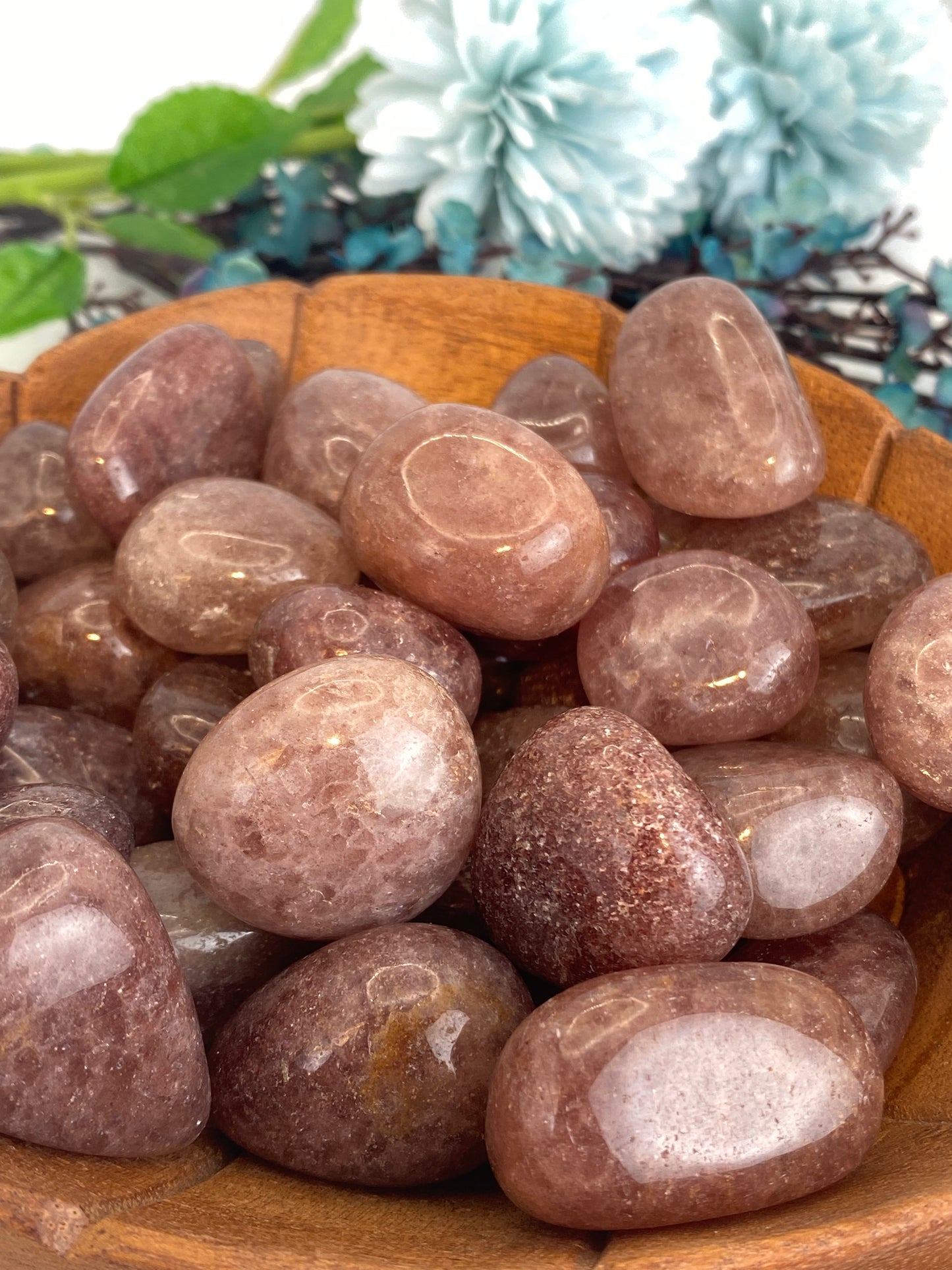 Trommelstein aus rotem Aventurin