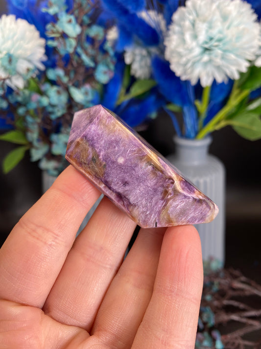 Freiform aus Charoit (I48)