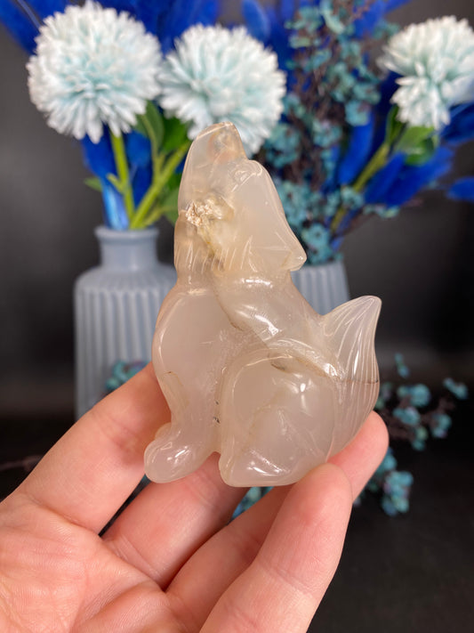 Wolf aus Achat (M30)