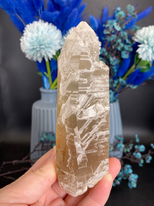 Citrin mit Albit aus Brasilien (K400)