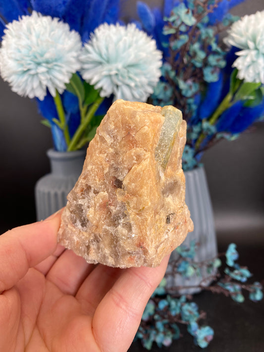 Aquamarin auf Feldspat aus Brasilien (A55)