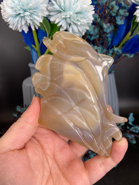 Delfin aus Achat (I42)