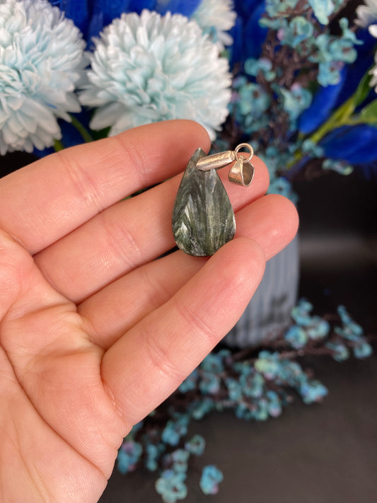 Seraphinit Anhänger (925 Silber)