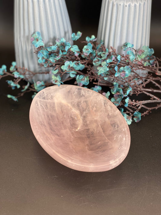 Schale aus Rosenquarz (I90)