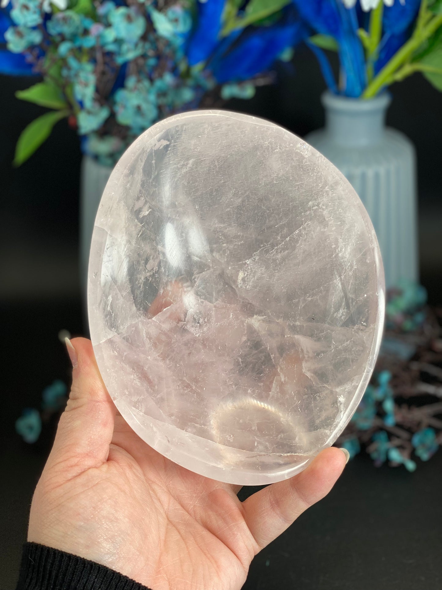 Schale aus Rosenquarz (M95)