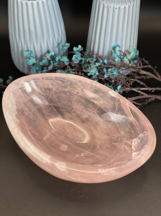 Schale aus Rosenquarz (B212)