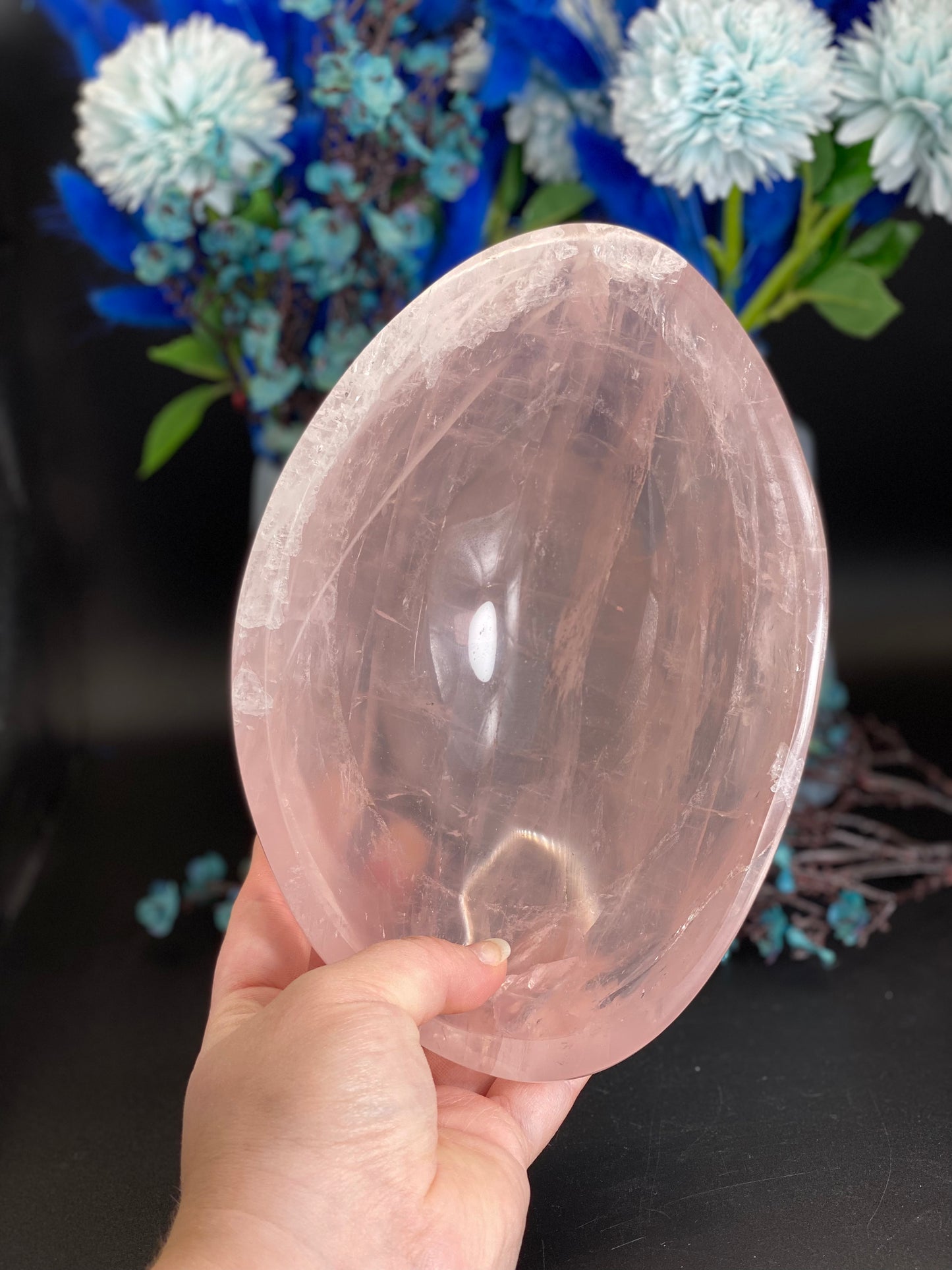 Schale aus Rosenquarz (B212)