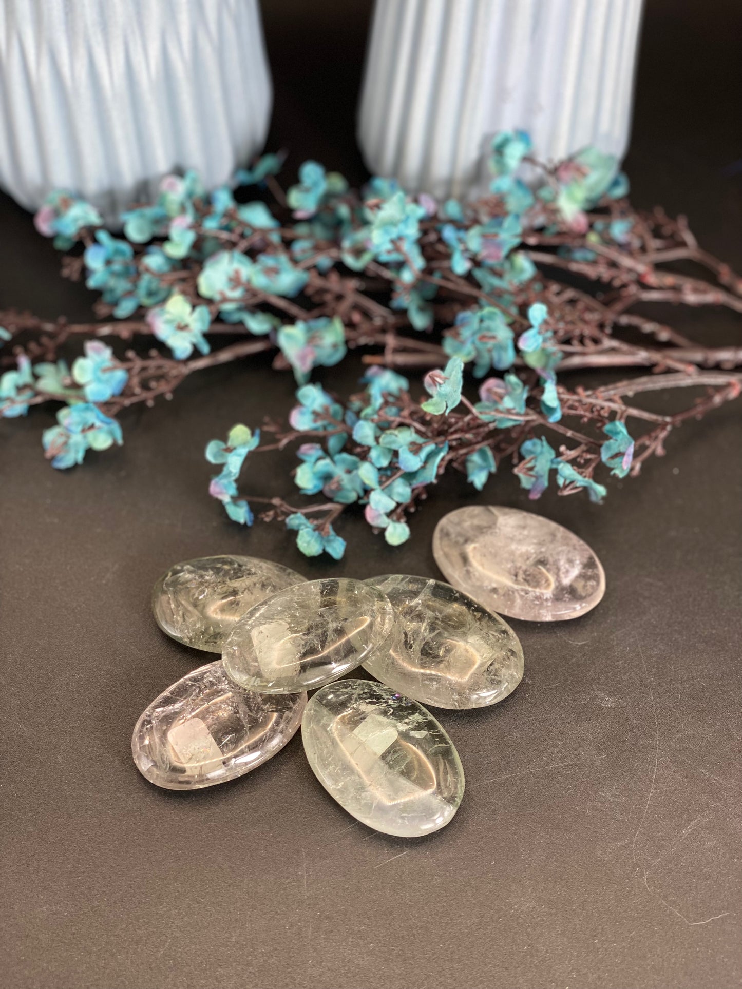 Handstein aus Prasiolith