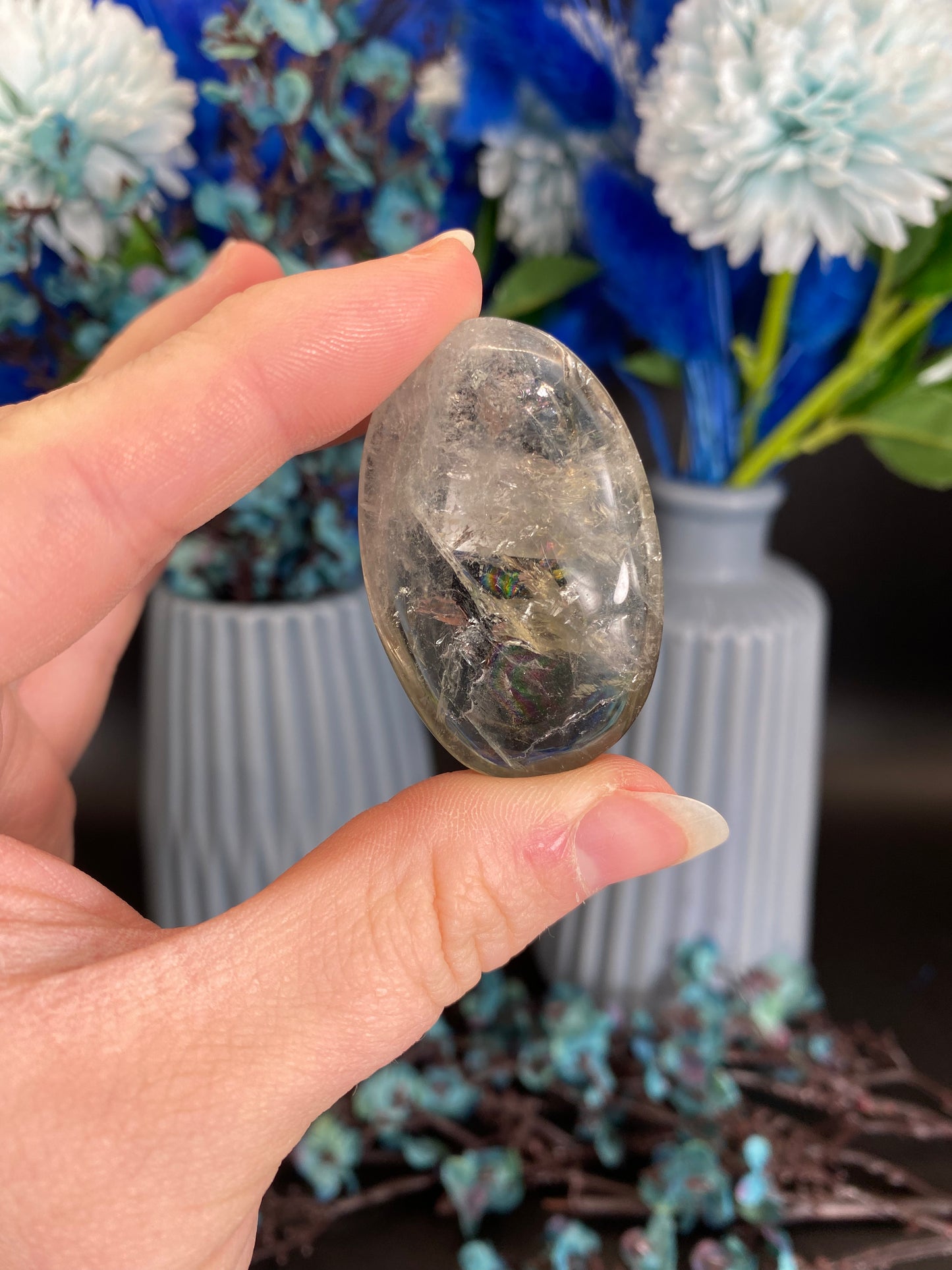 Handstein aus Prasiolith