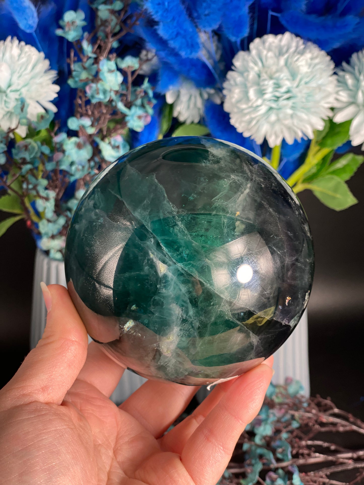 Kugel aus Fluorit (X214)