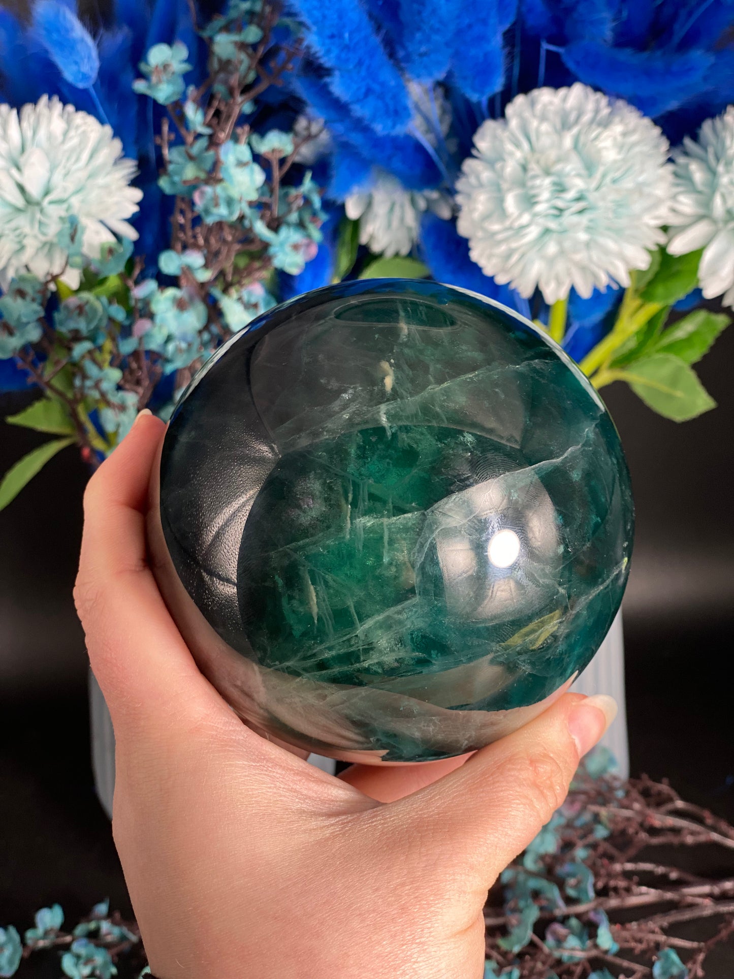 Kugel aus Fluorit (X214)