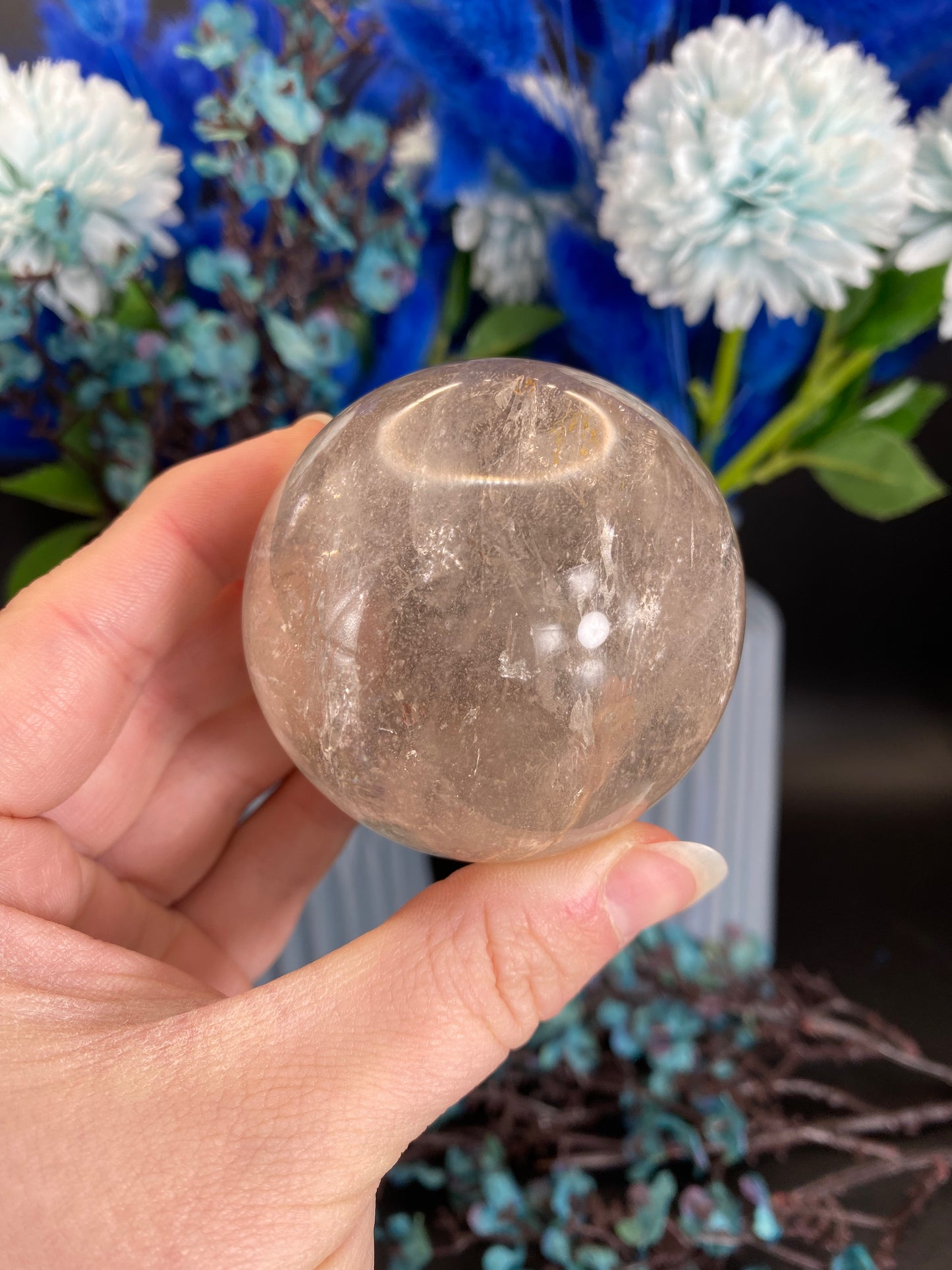 Kugel aus Bergkristall