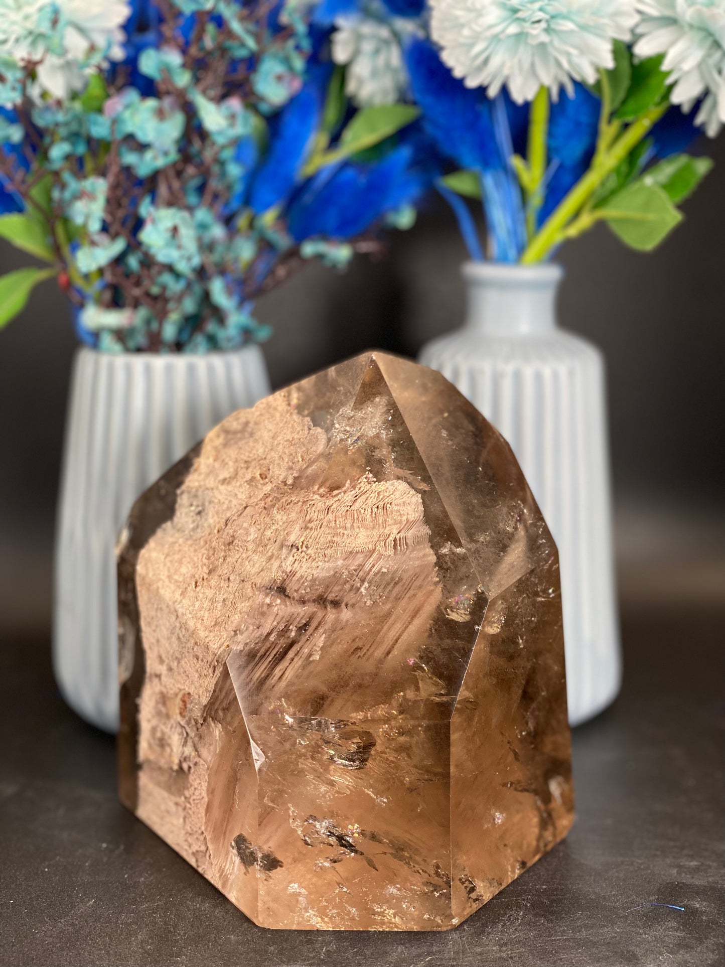 Turm aus Gartenquarz (H649)