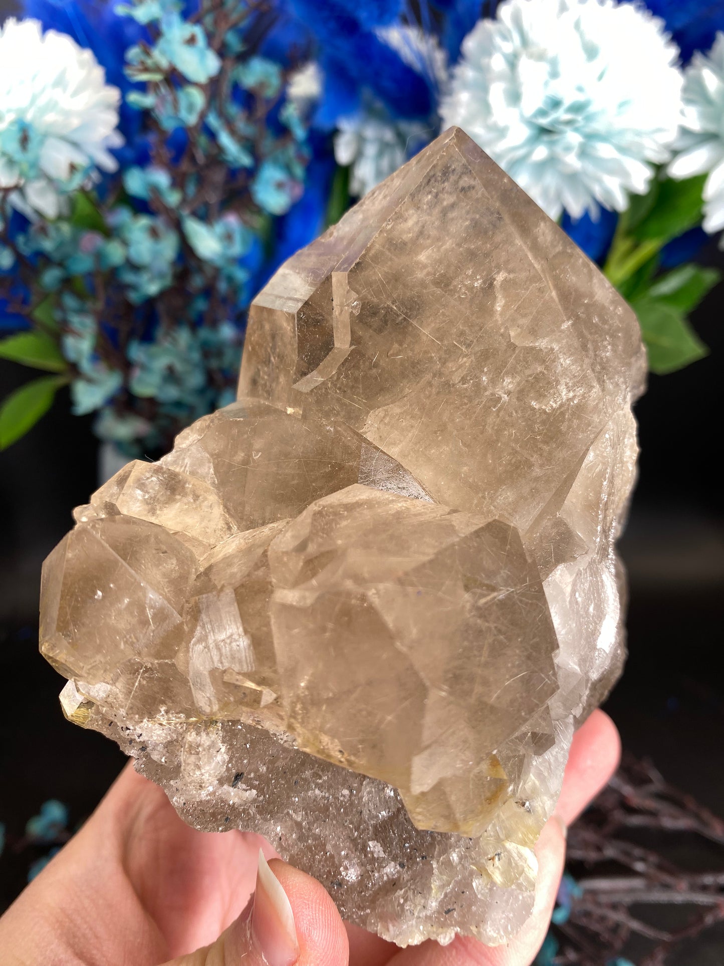 Cluster aus Rutilquarz (K133)