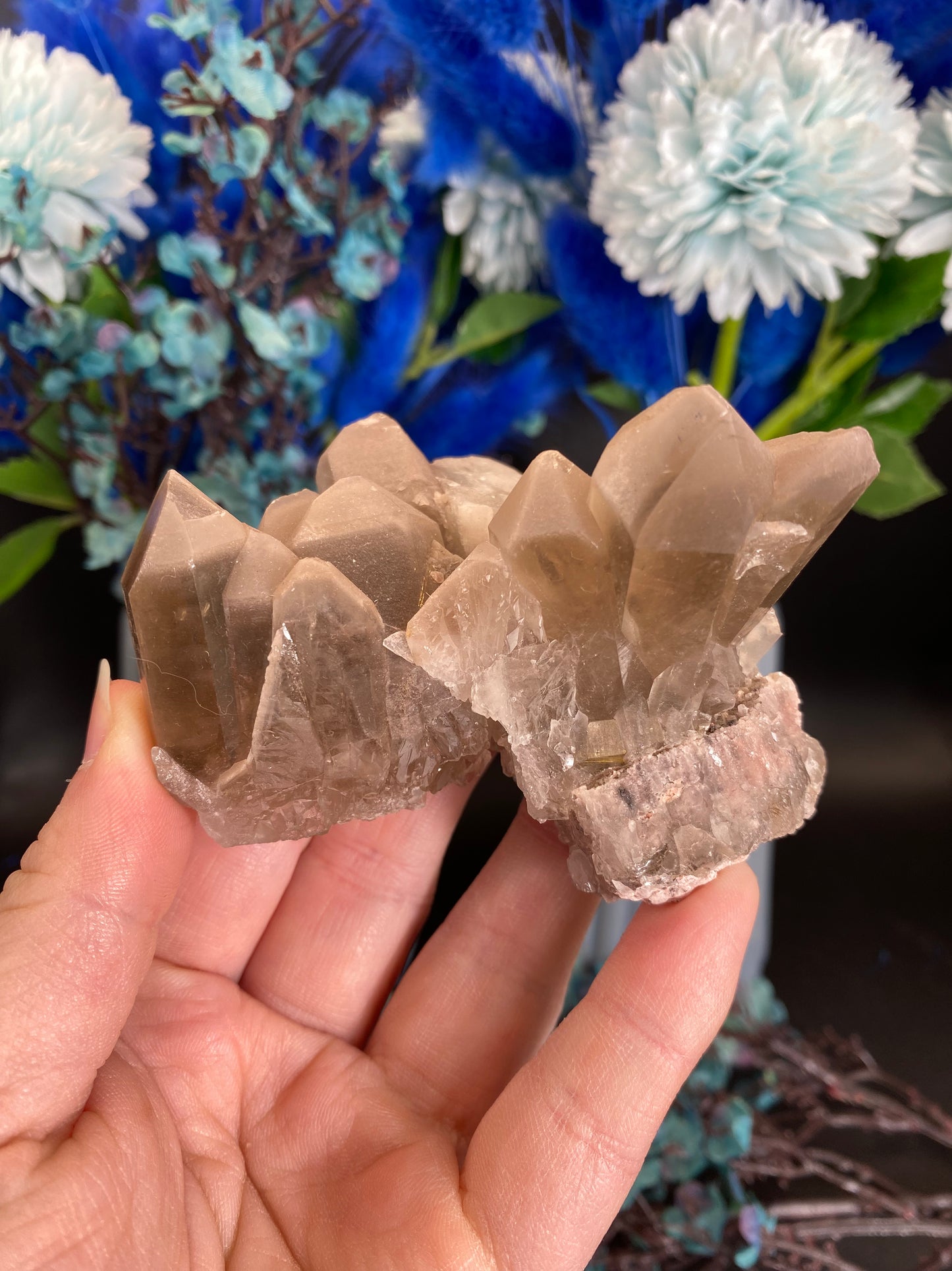 Cluster aus Rauchquarz (U29)