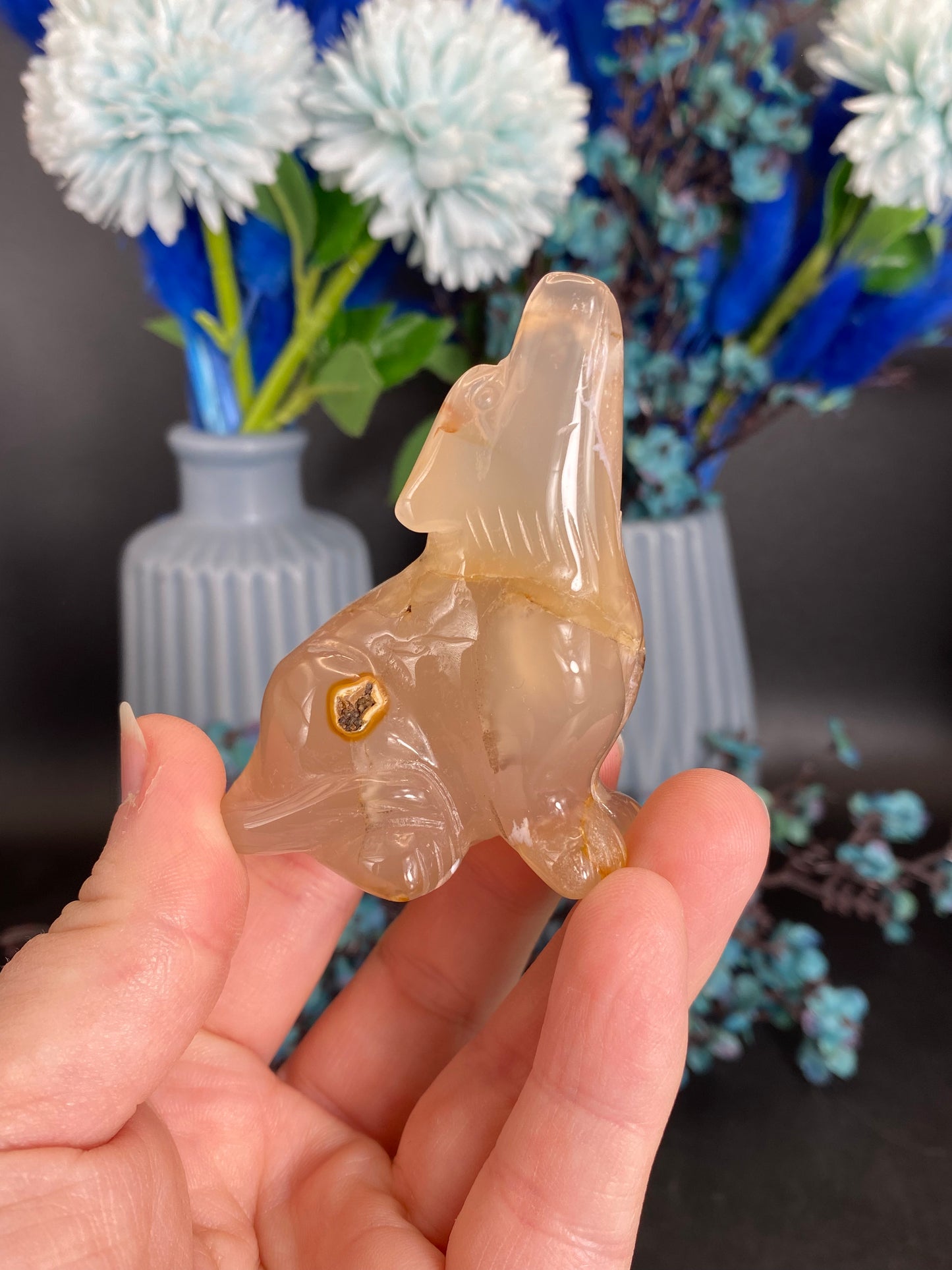 Wolf aus Achat (J26)