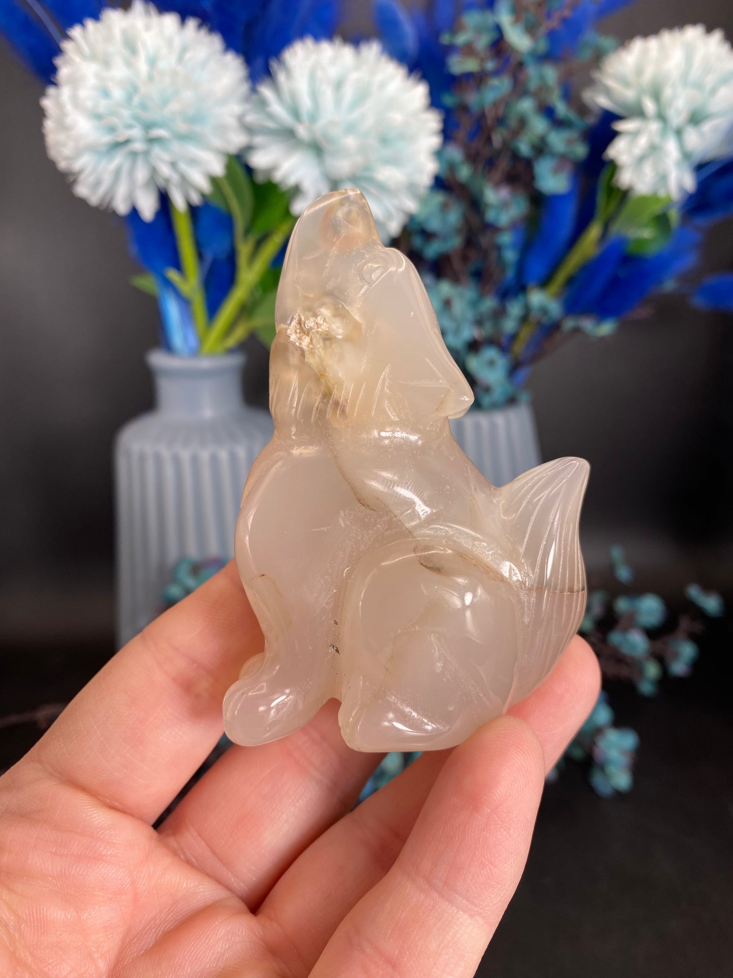 Wolf aus Achat (M30)