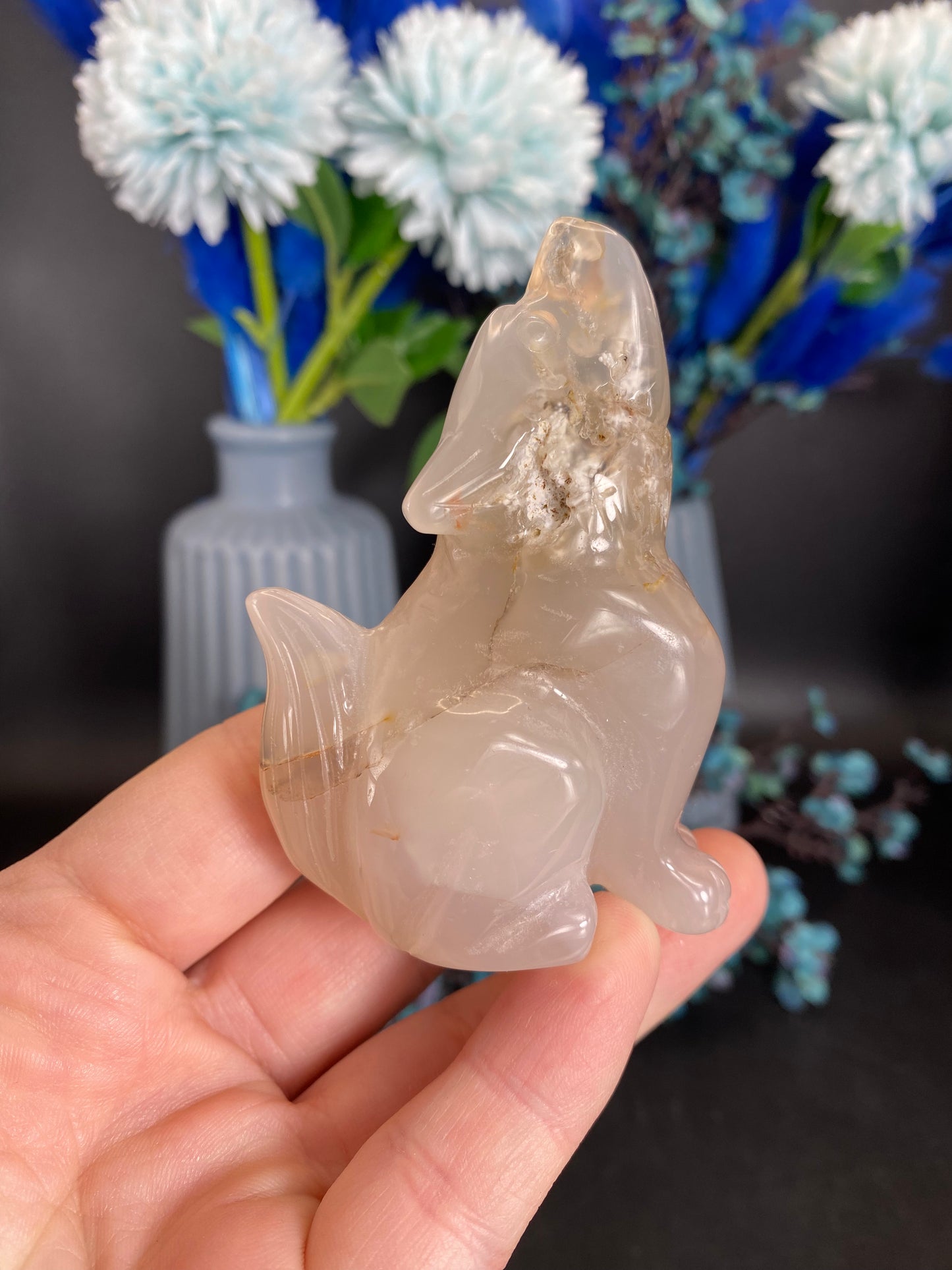 Wolf aus Achat (M30)