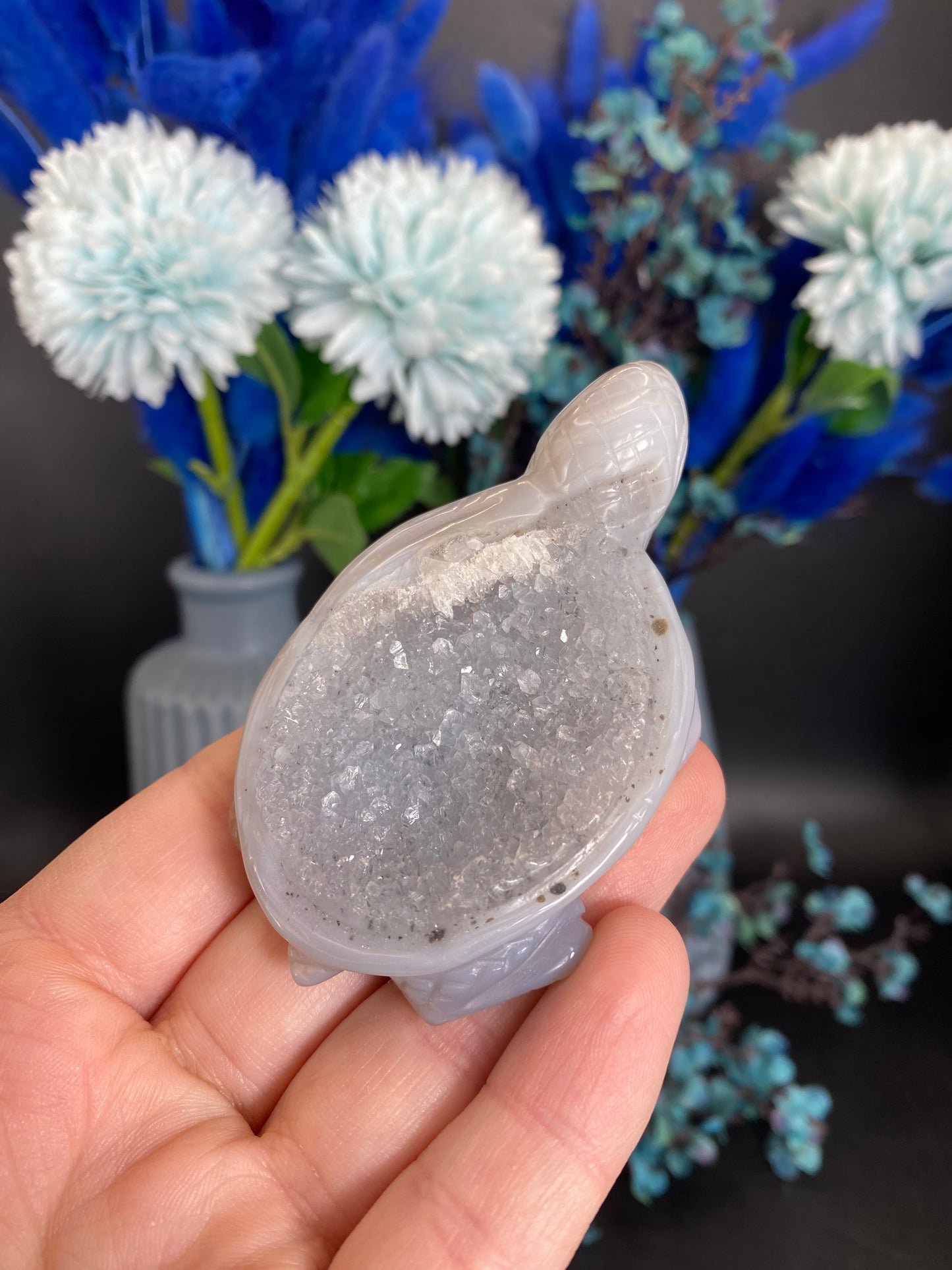 Schildkröte aus Achat (V22)