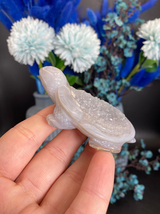 Schildkröte aus Achat (V22)