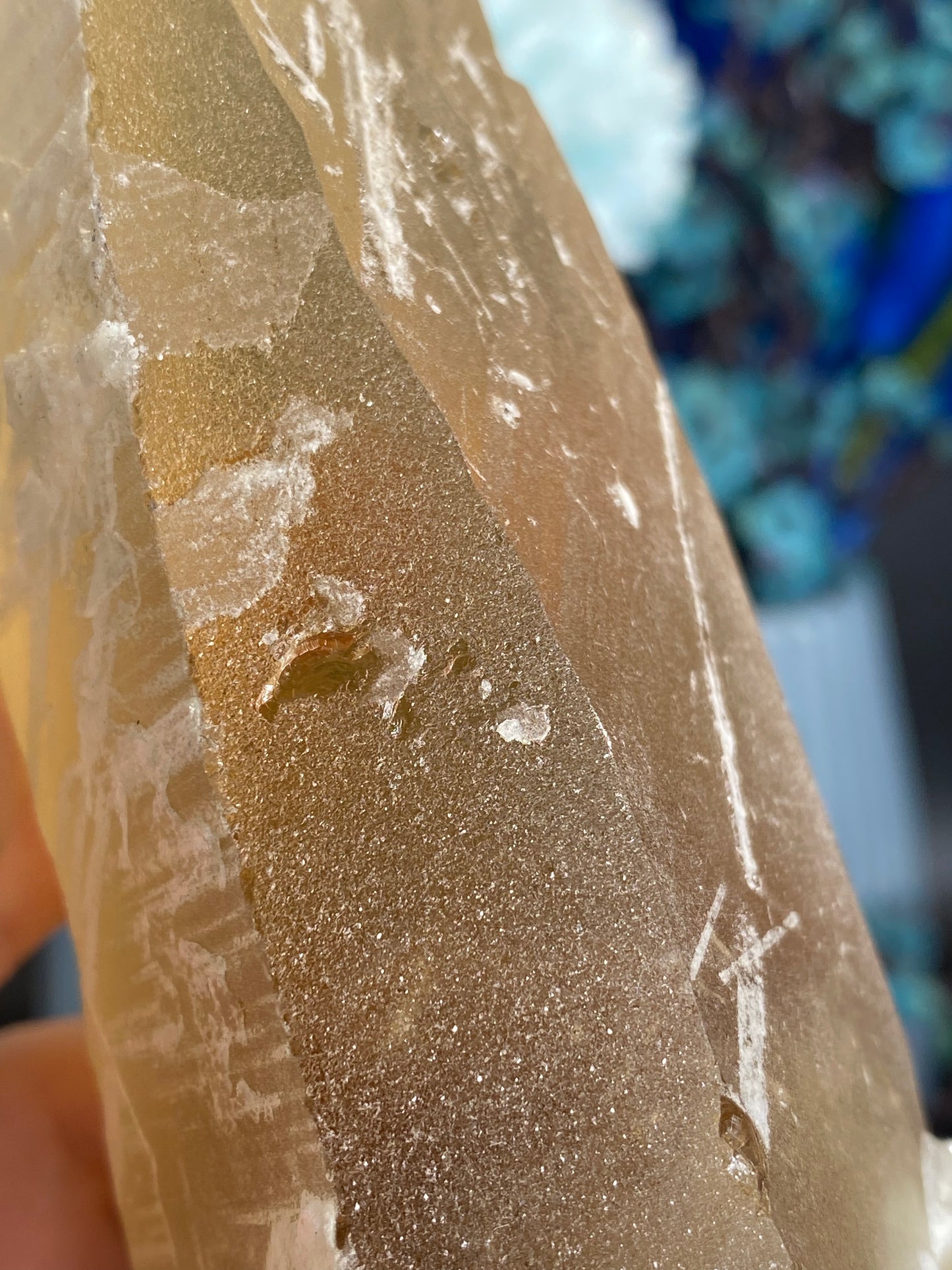 Citrin mit Albit aus Brasilien (K400)