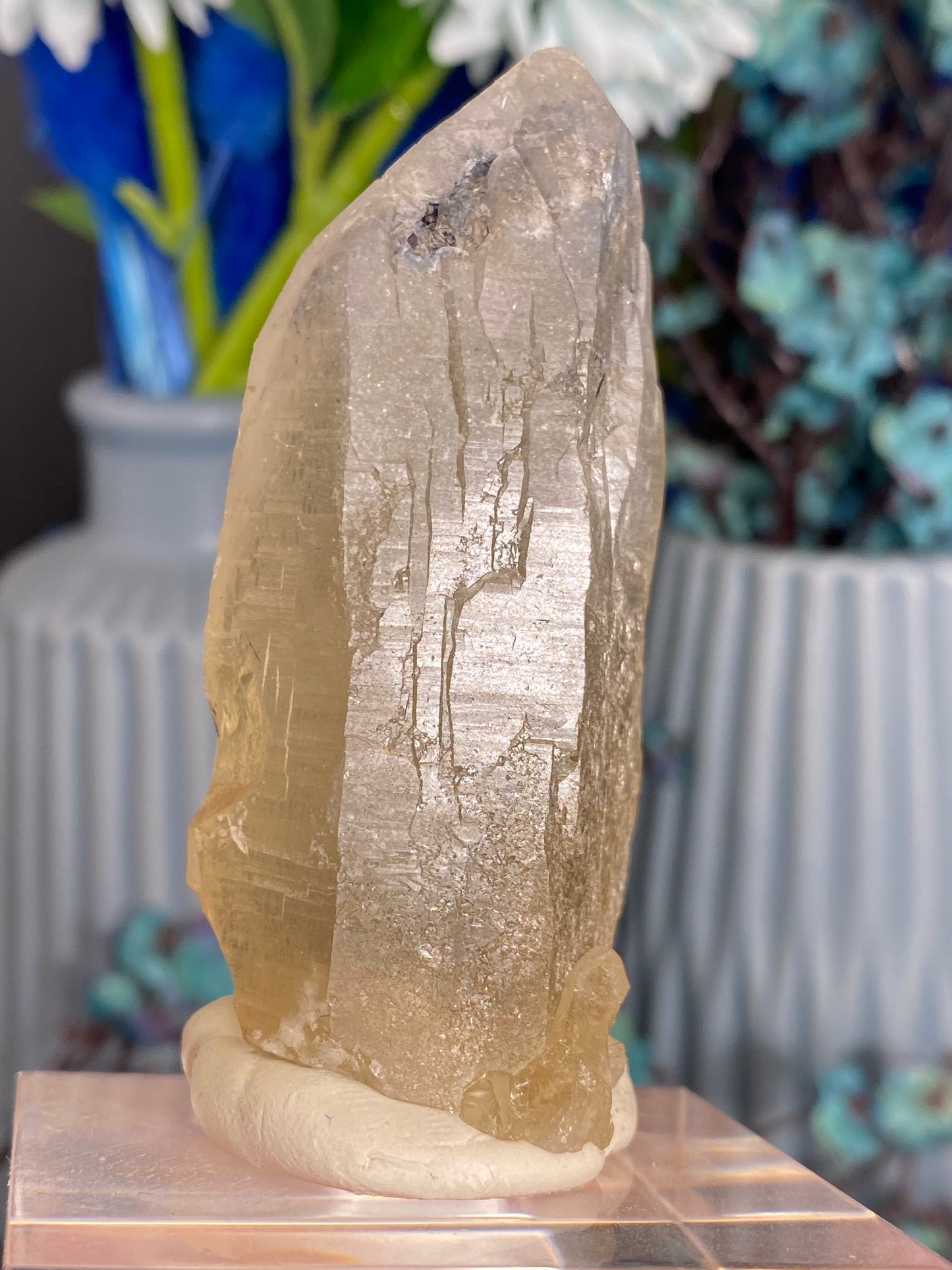 Citrin mit blauem Turmalin aus Brasilien (R380)