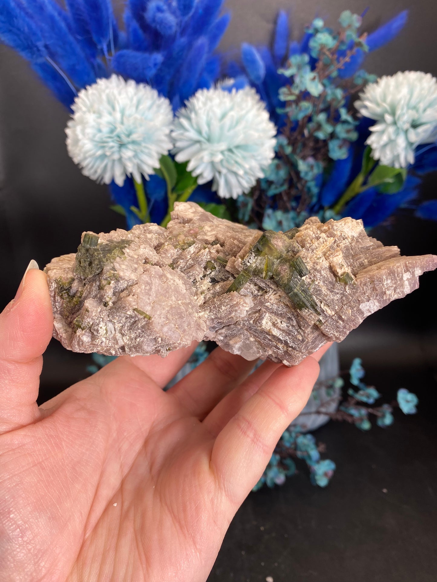 Turmalin mit Lepidolith aus Brasilien (X300)