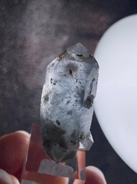 Blauer Turmalin in Quarz (W65)