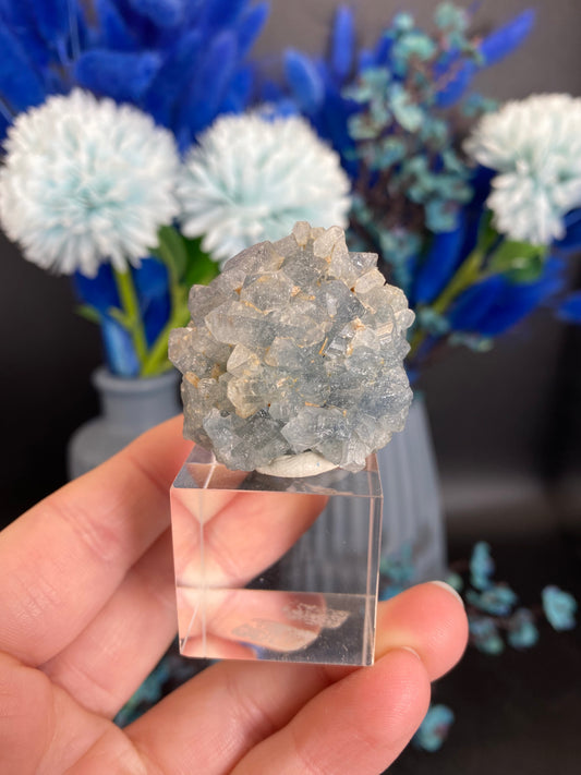 Blauer Turmalin in Quarz (G85)