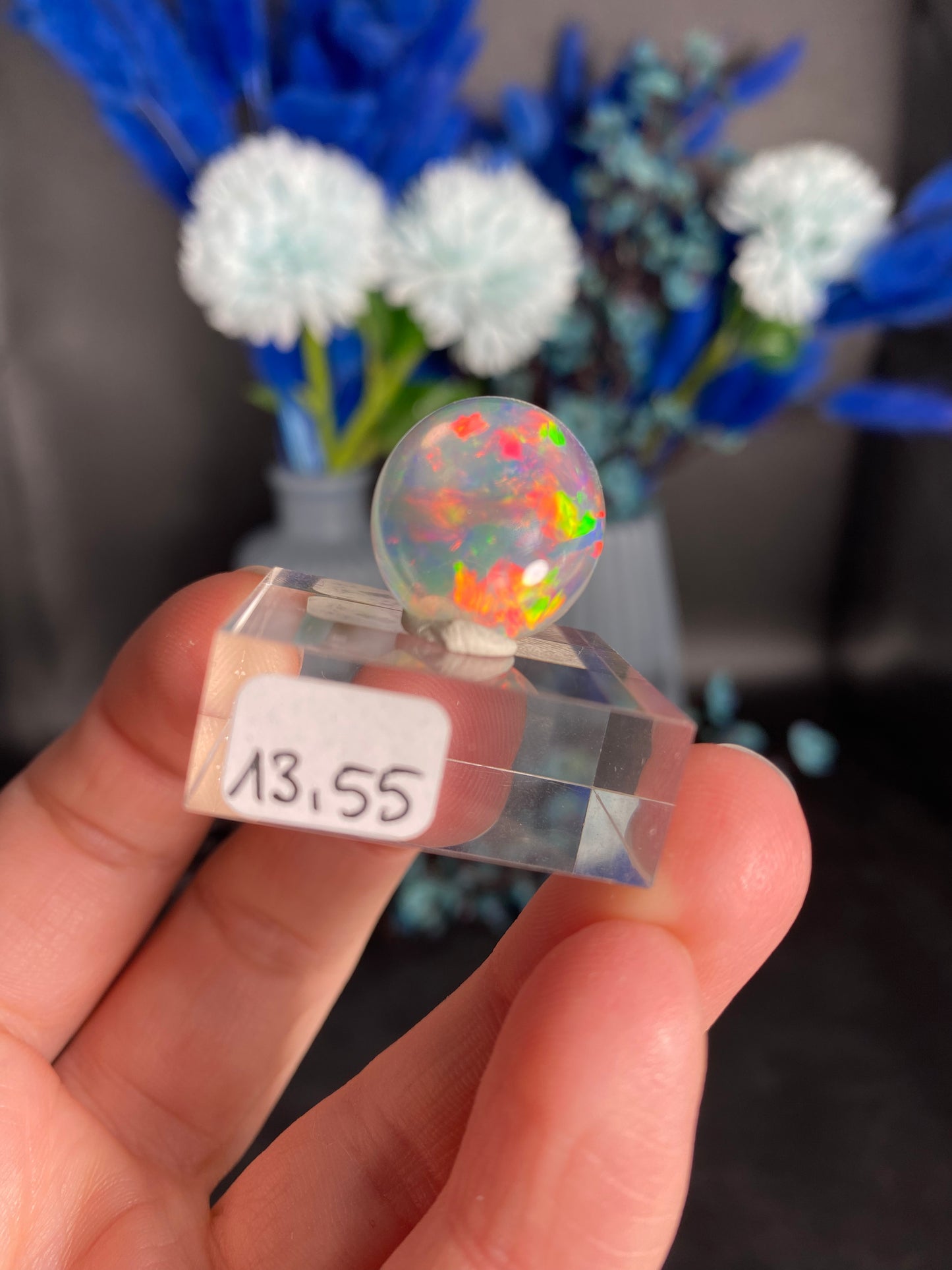 Opal aus Äthiopien mit Digit-Pattern (I813)