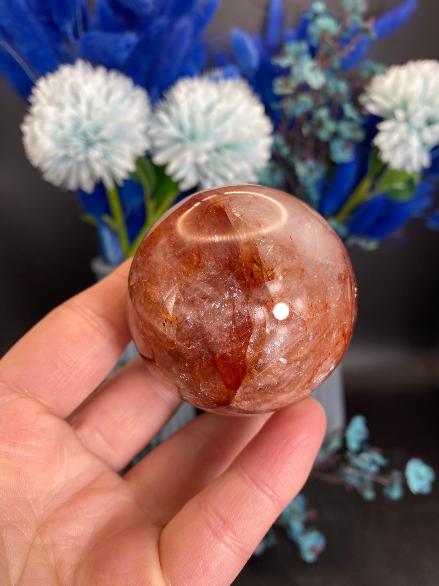 Kugel aus Feuerquarz (C25)