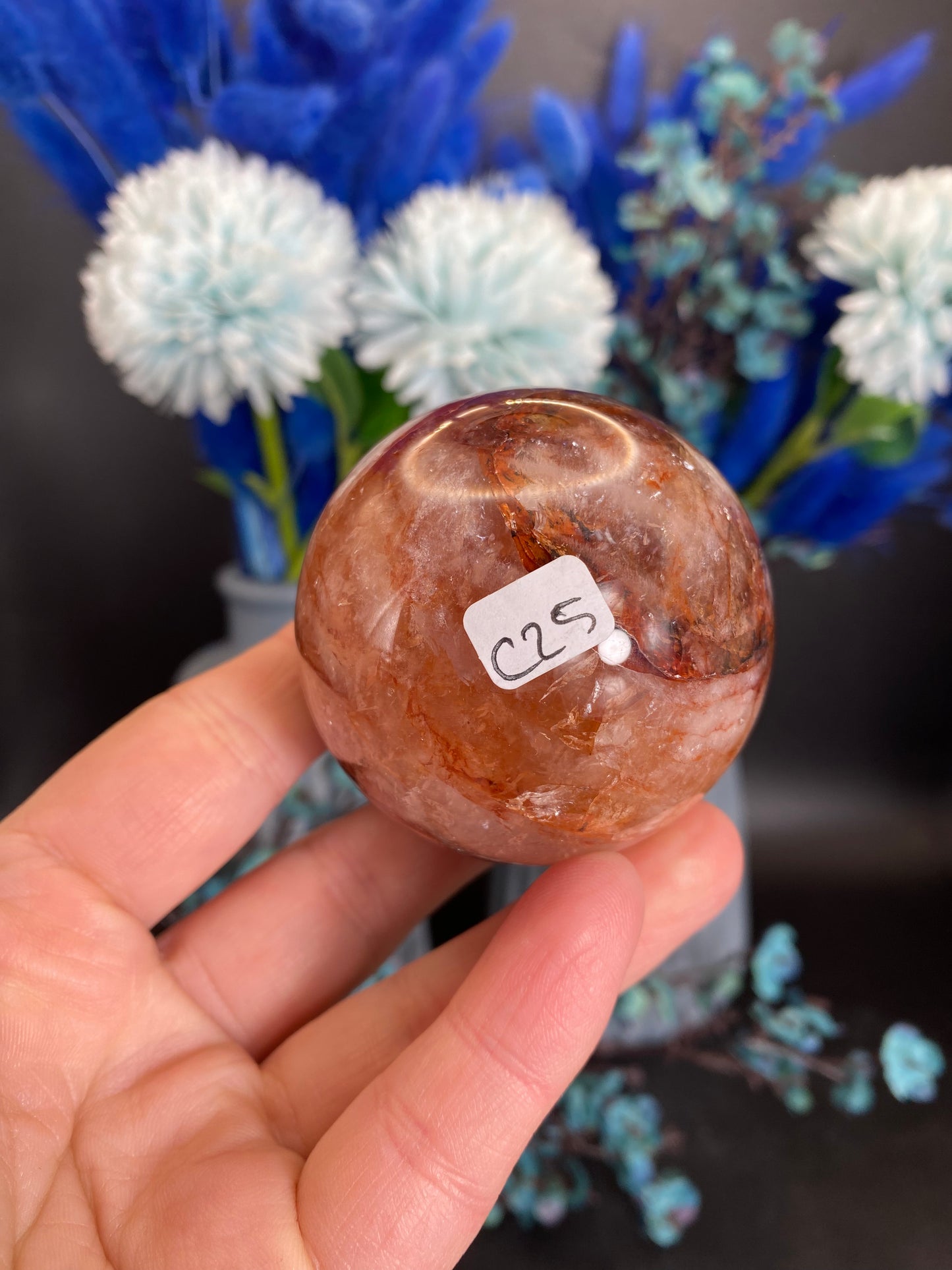 Kugel aus Feuerquarz (C25)