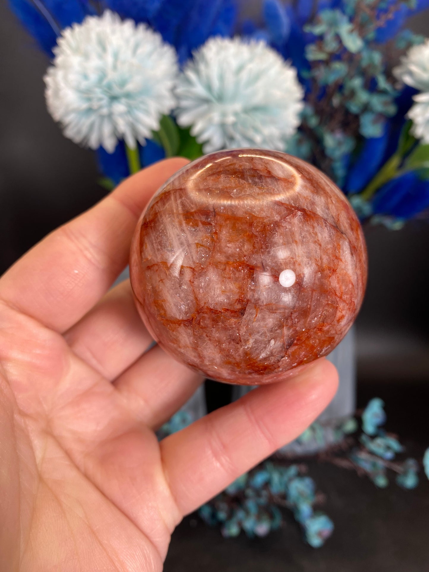 Kugel aus Feuerquarz (A28)