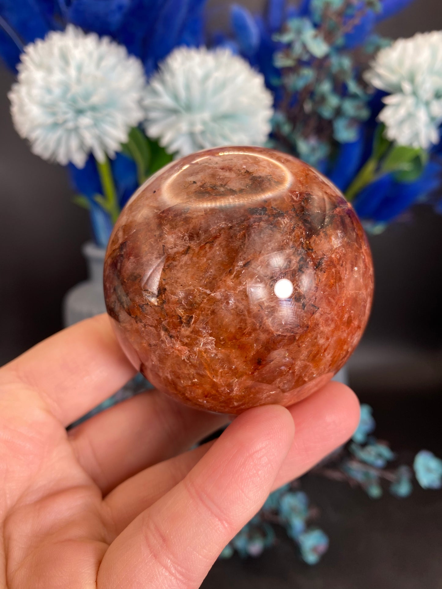 Kugel aus Feuerquarz (L36)