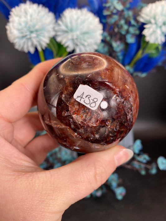 Kugel aus Feuerquarz (A38)