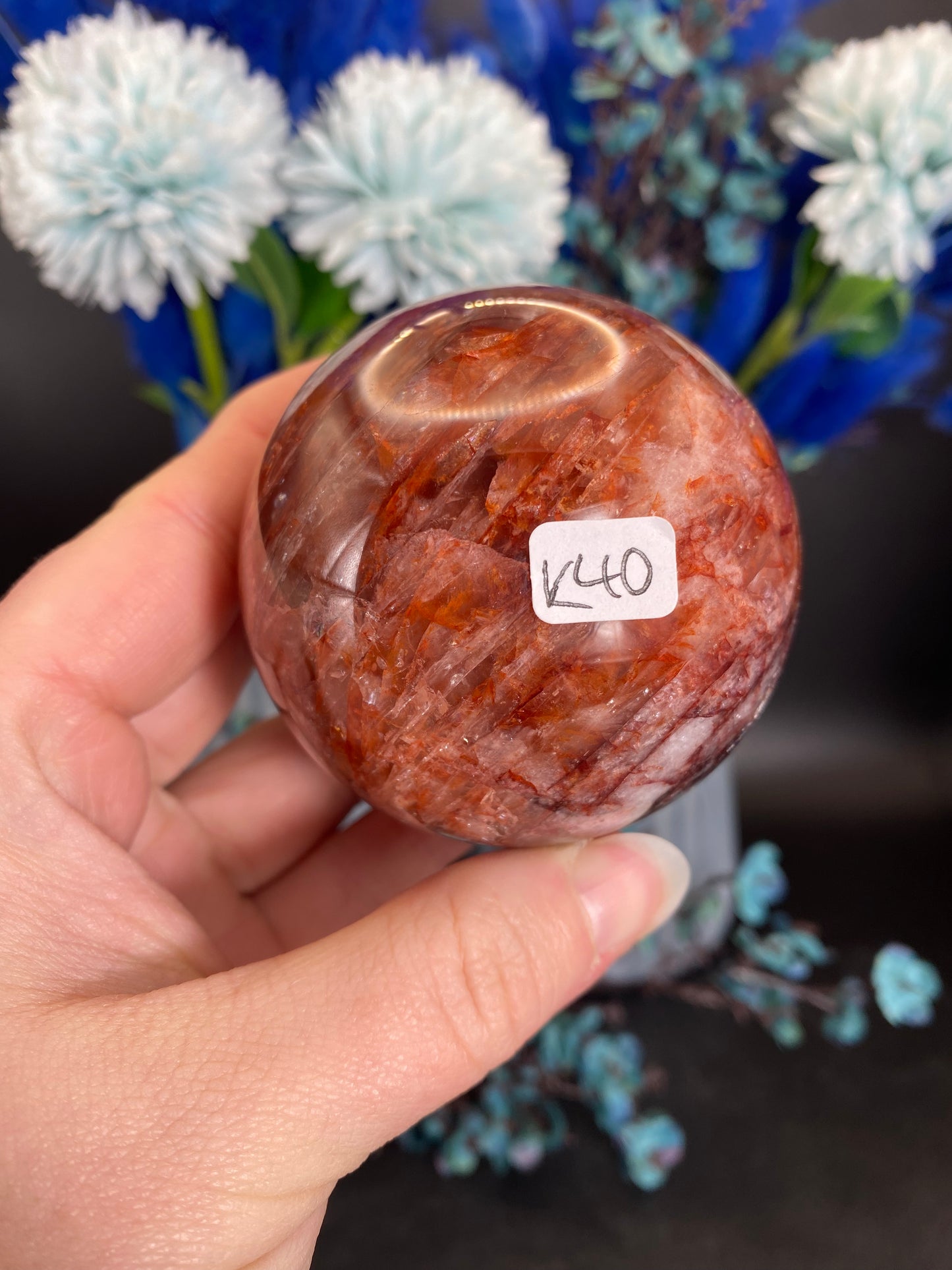 Kugel aus Feuerquarz (K40)