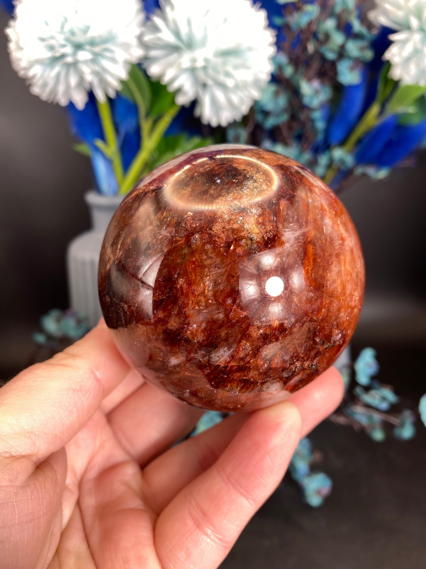 Kugel aus Feuerquarz (Z47)