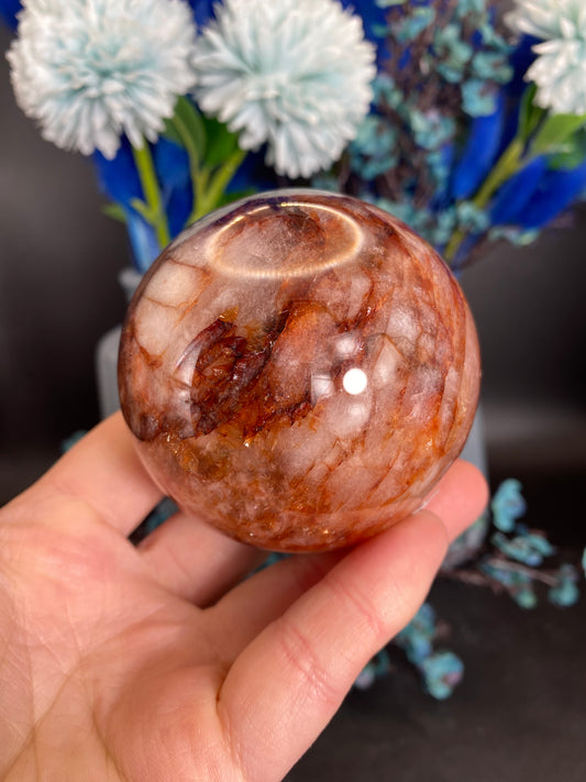 Kugel aus Feuerquarz (Z47)