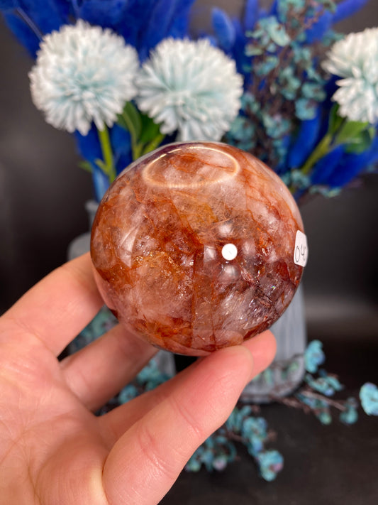 Kugel aus Feuerquarz (O40)
