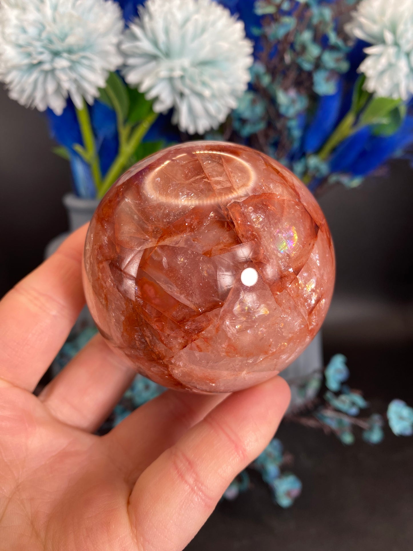 Kugel aus Feuerquarz (Y43)