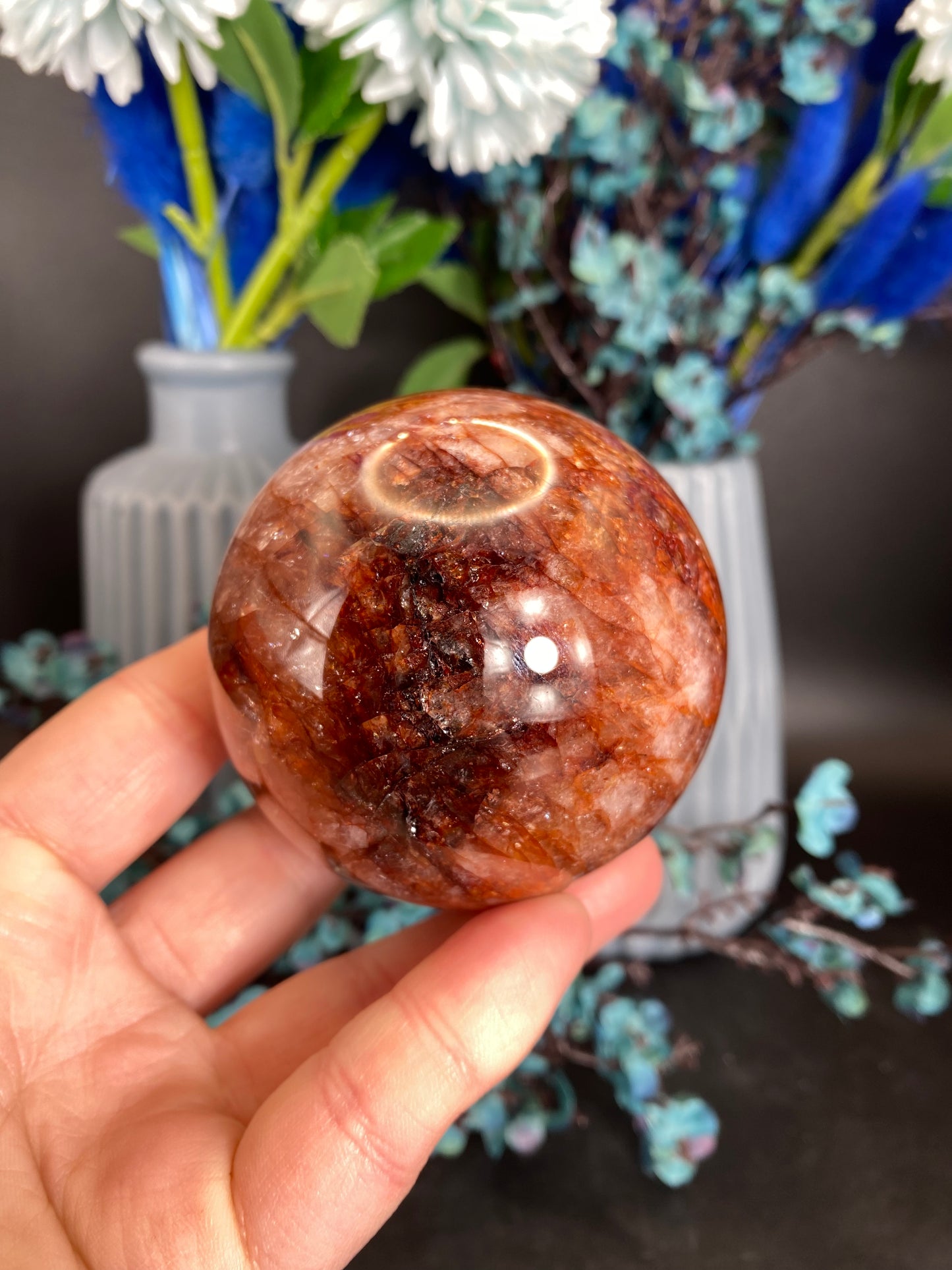 Kugel aus Feuerquarz (E41)