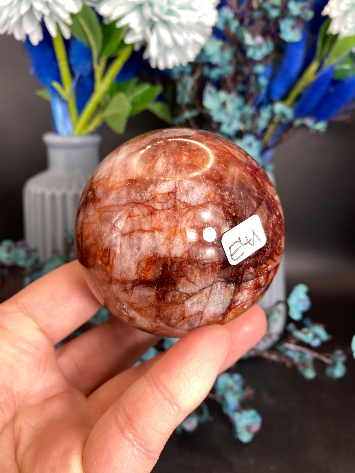 Kugel aus Feuerquarz (E41)