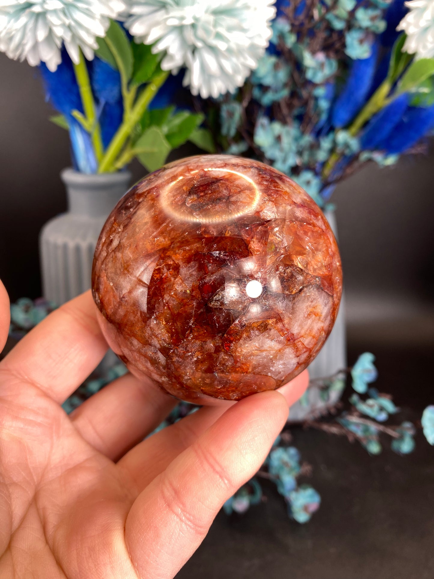 Kugel aus Feuerquarz (B47)