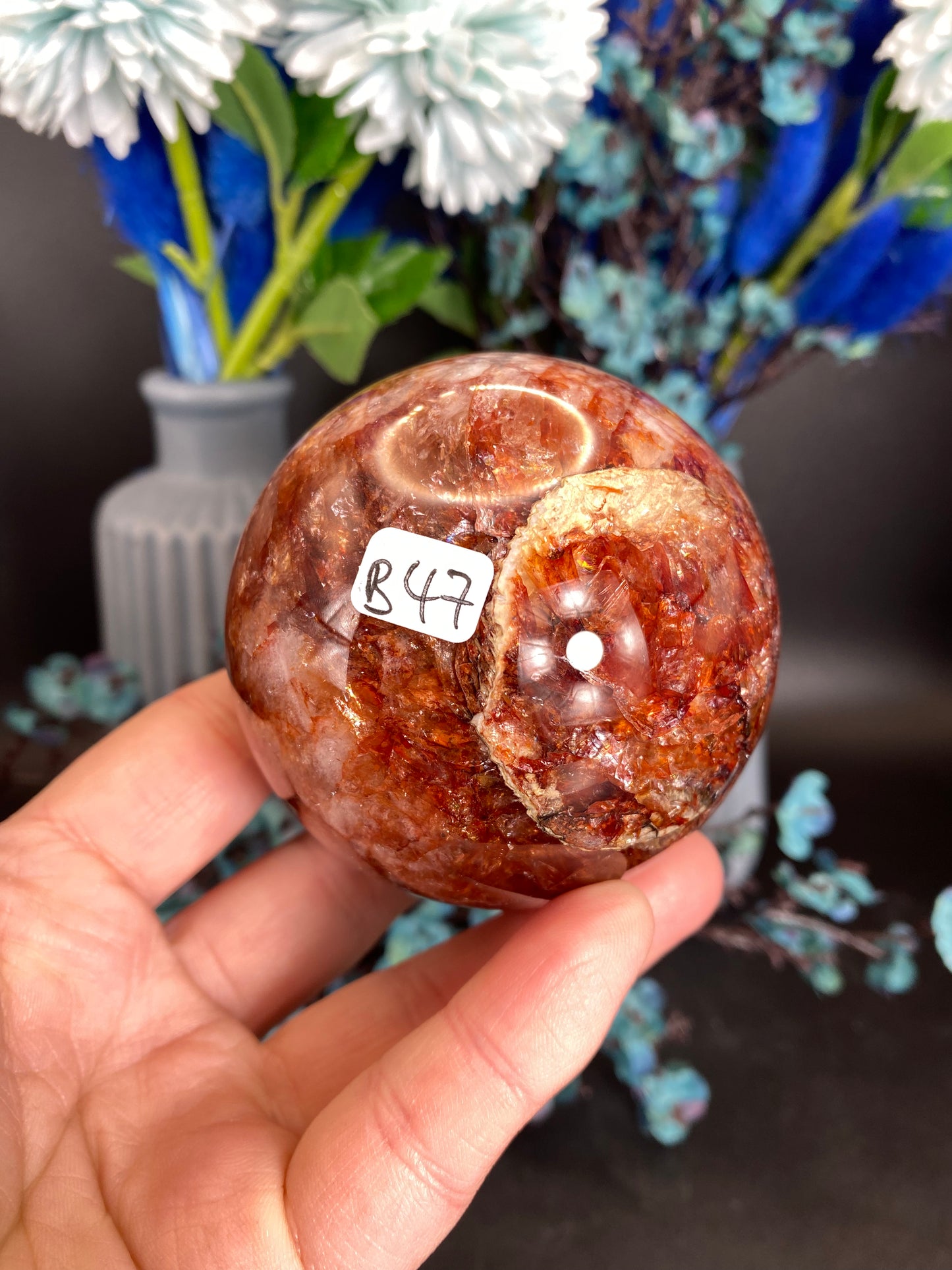 Kugel aus Feuerquarz (B47)