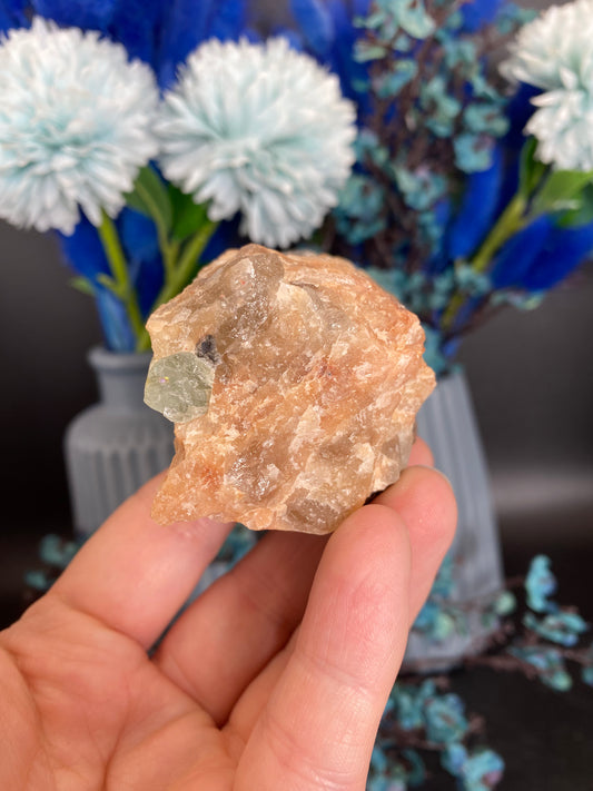 Aquamarin auf Feldspat aus Brasilien (C55)