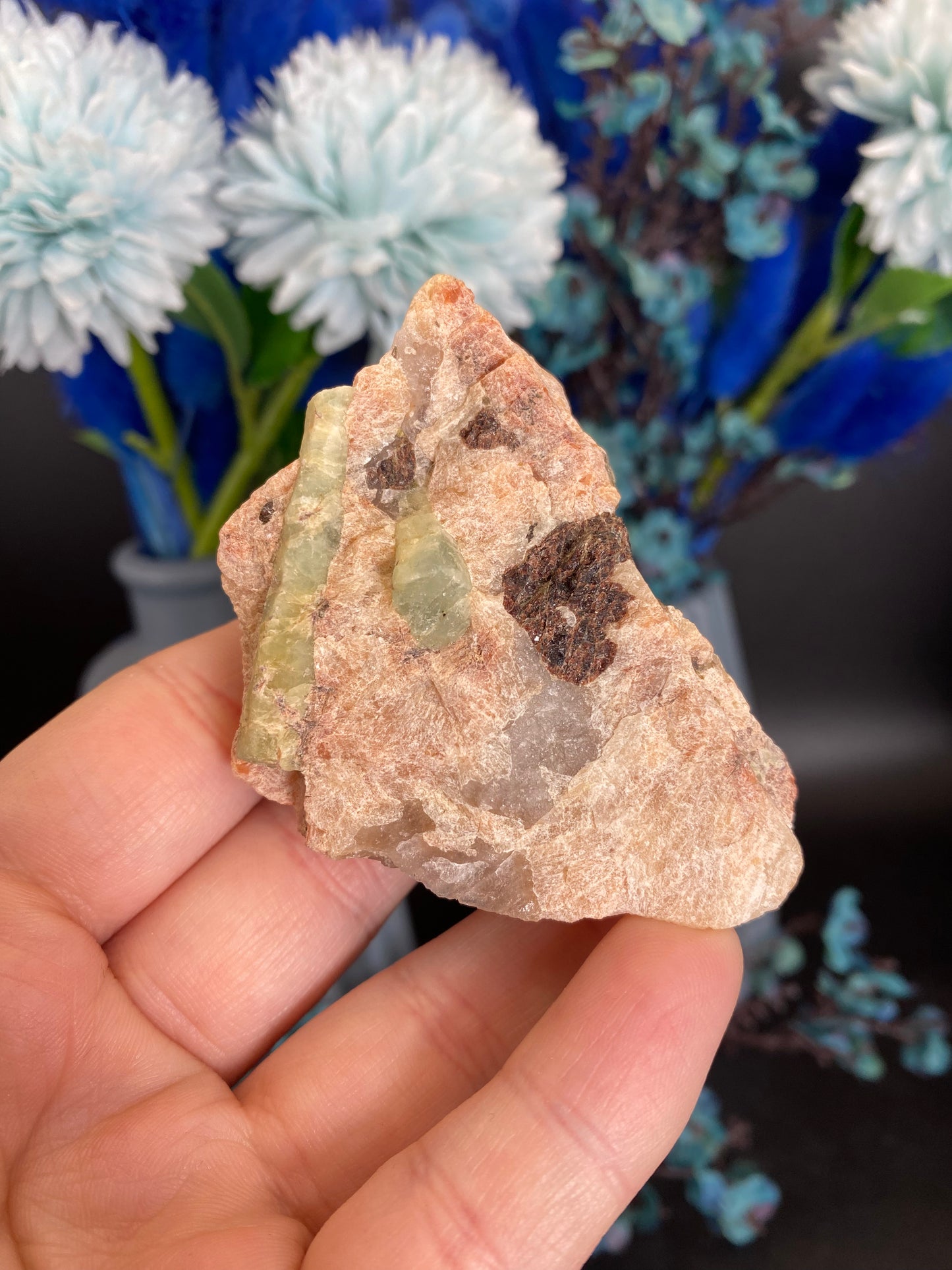 Aquamarin auf Feldspat aus Brasilien (G65)