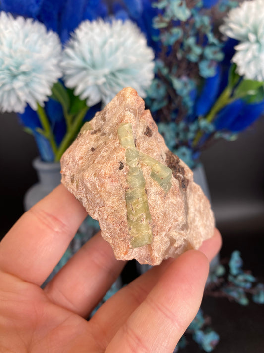 Aquamarin auf Feldspat aus Brasilien (G65)