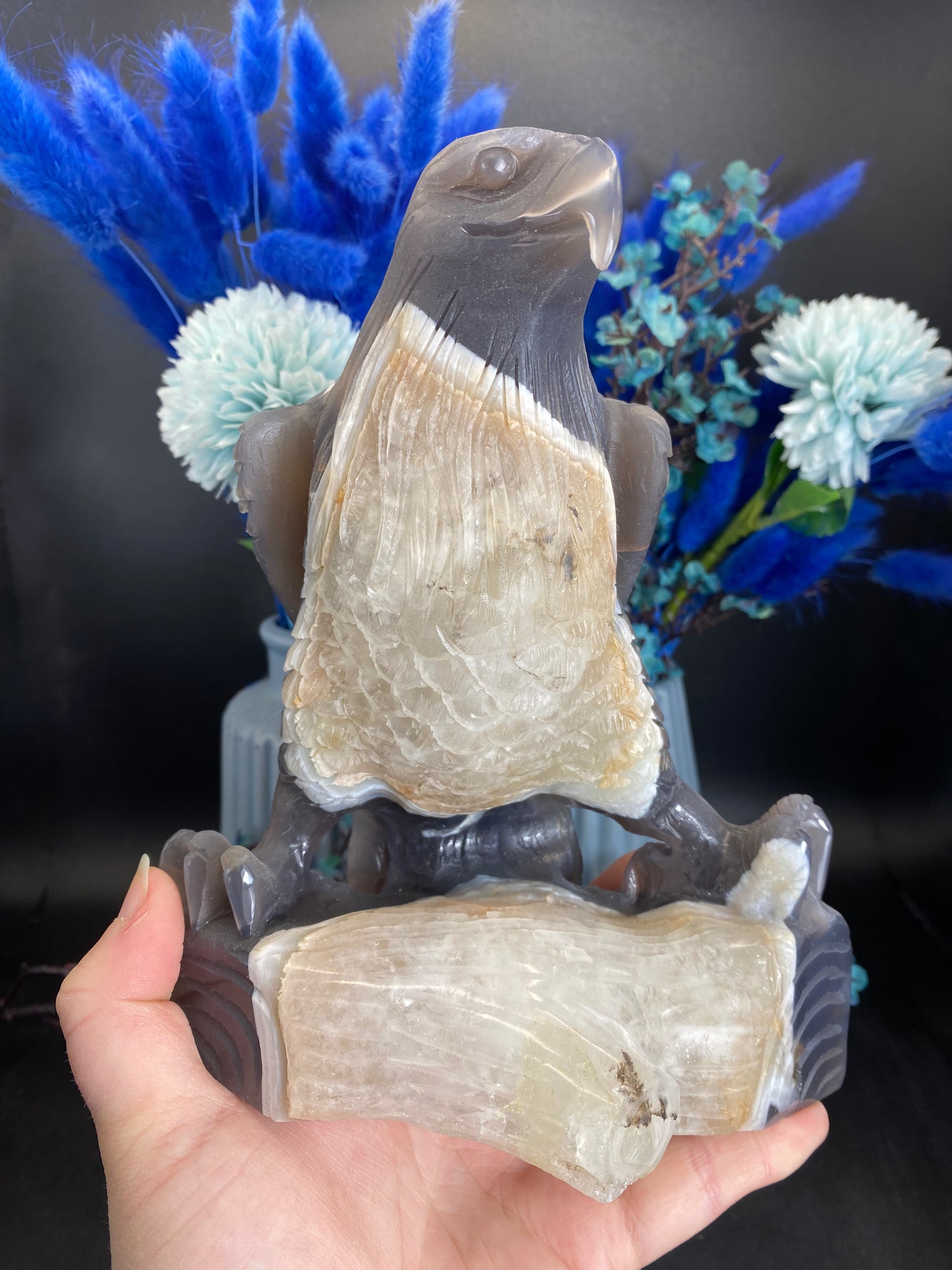 Adler aus Achat (O446)