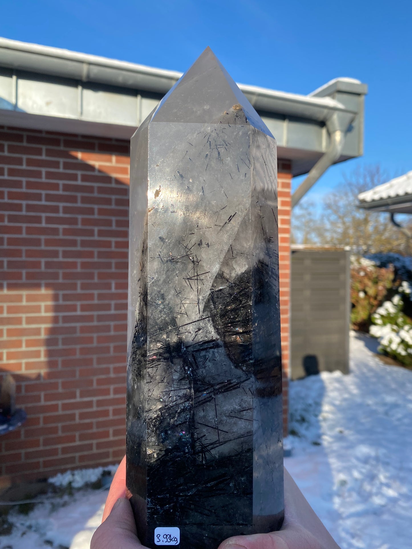 Turm aus Turmalinquarz (X942)