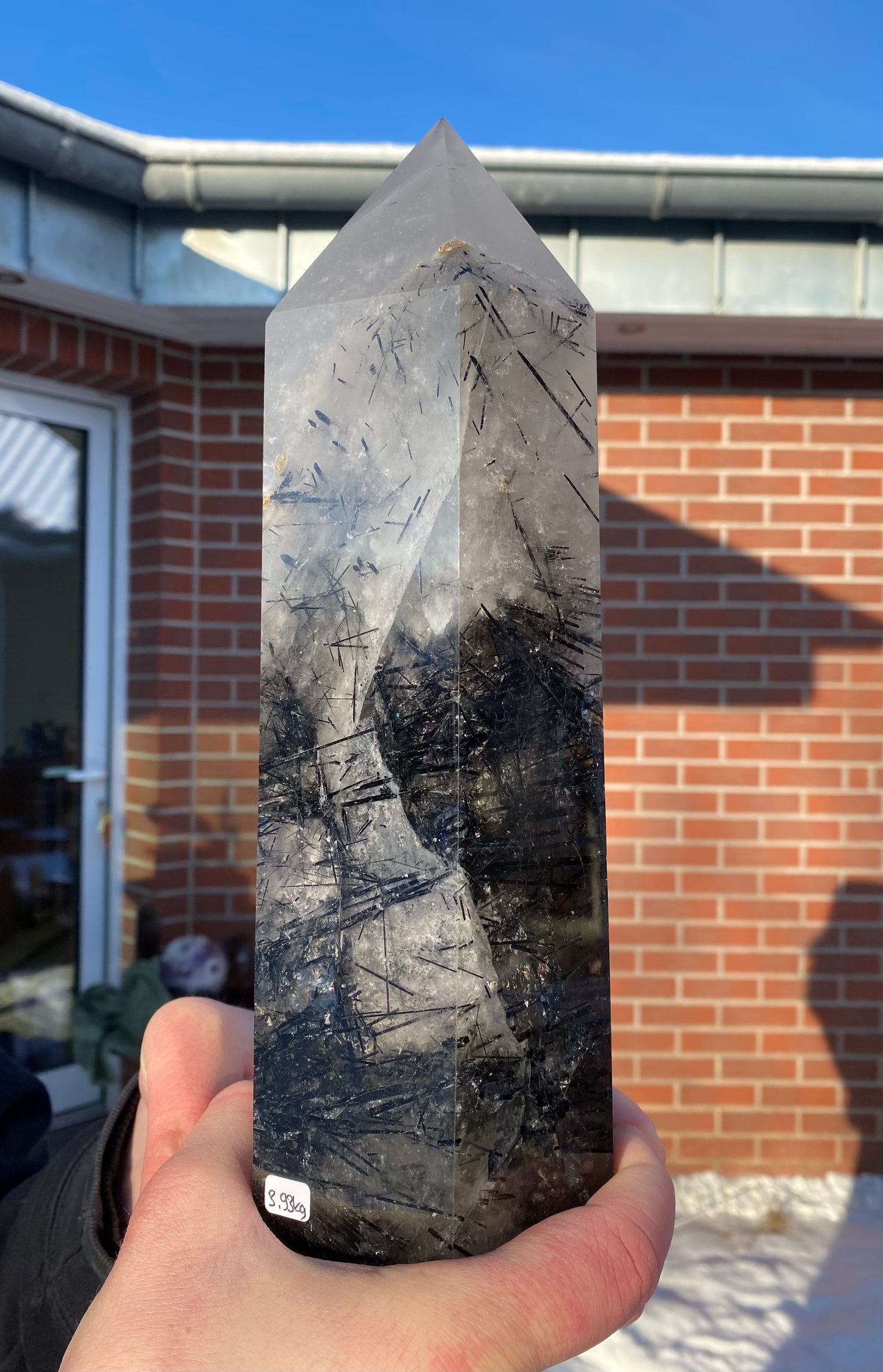 Turm aus Turmalinquarz (X942)